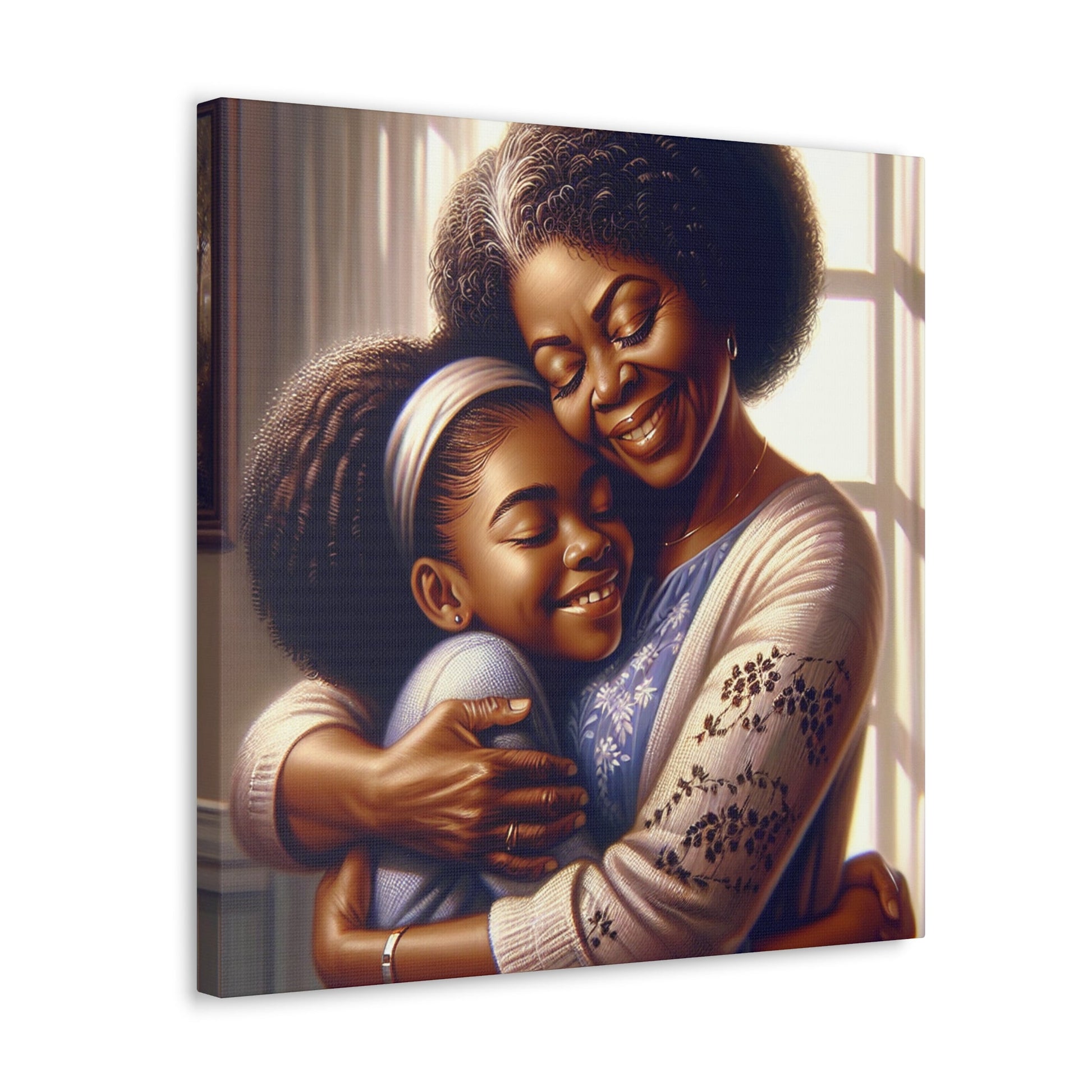 "Joyful Embrace: An Intimate Family Moment" - Canvas - Authentic4Us