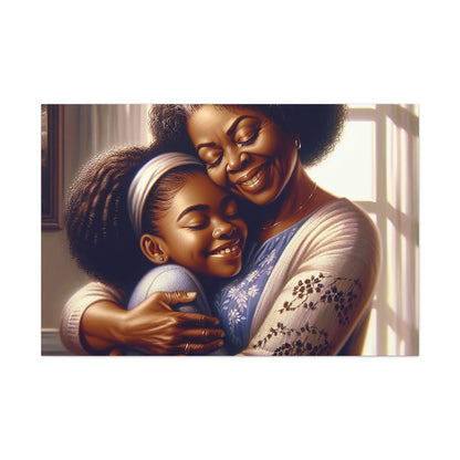 "Joyful Embrace: An Intimate Family Moment" - Canvas - Authentic4Us