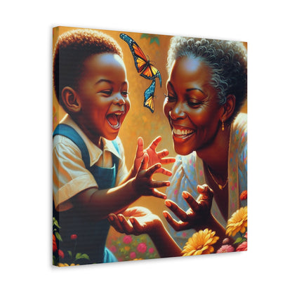 "Joyful Encounters: A Vibrant Canvas" - Canvas - Authentic4Us