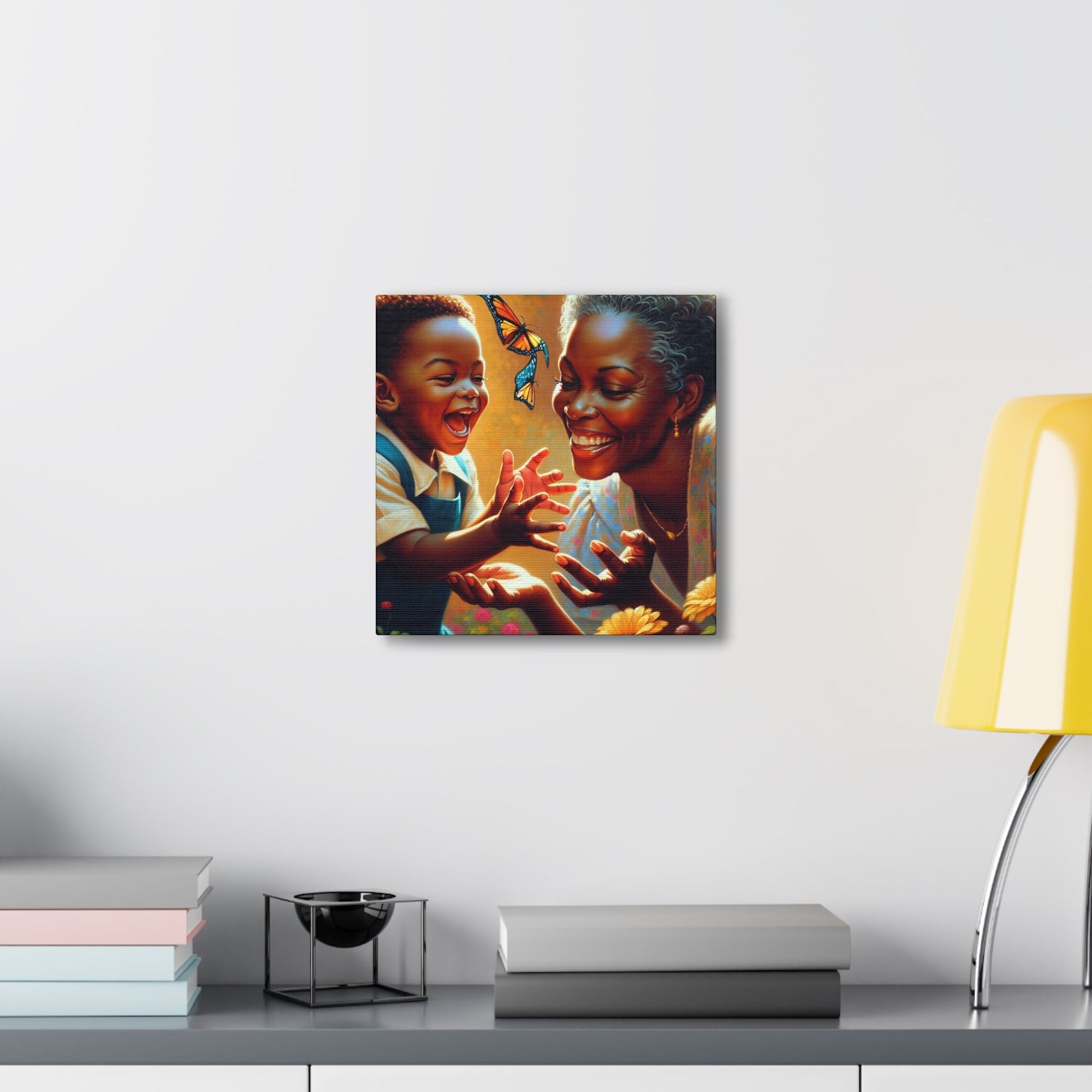 "Joyful Encounters: A Vibrant Canvas" - Canvas - Authentic4Us