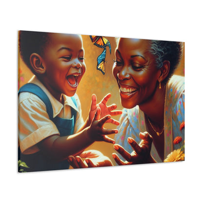 "Joyful Encounters: A Vibrant Canvas" - Canvas - Authentic4Us