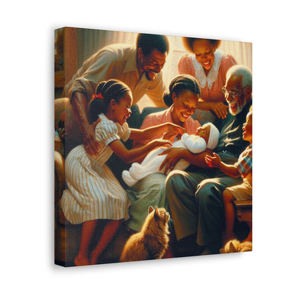 "Joyful Moments: A Family's Love" - Canvas - Authentic4Us