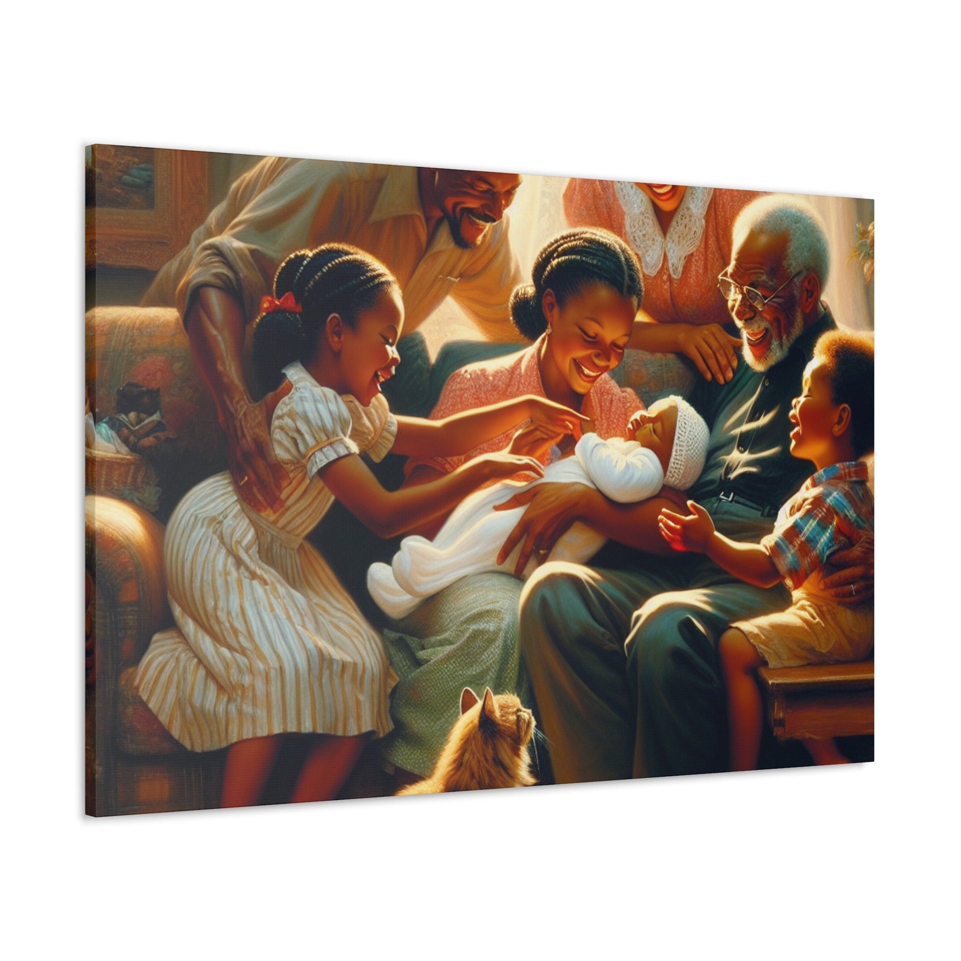 "Joyful Moments: A Family's Love" - Canvas - Authentic4Us