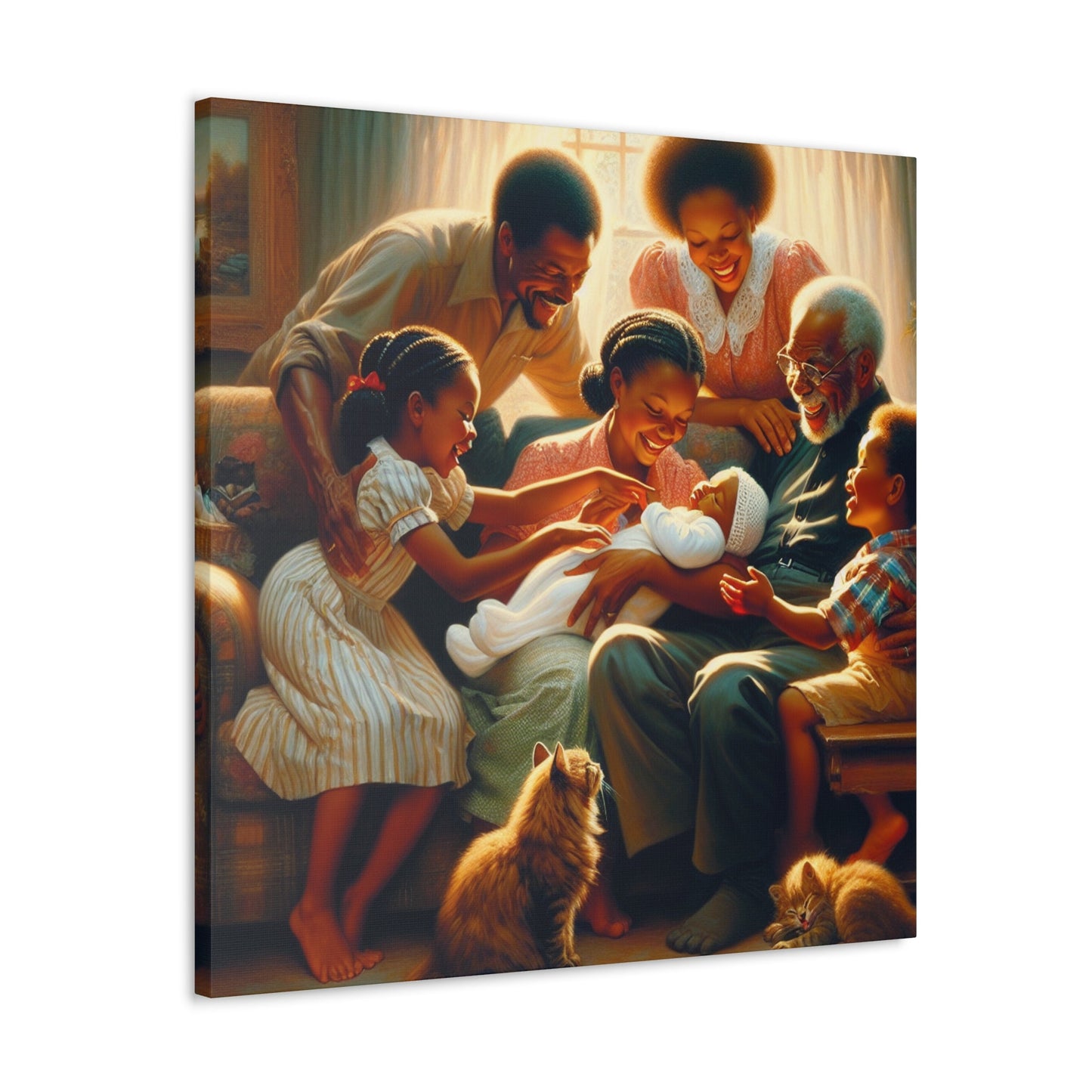 "Joyful Moments: A Family's Love" - Canvas - Authentic4Us