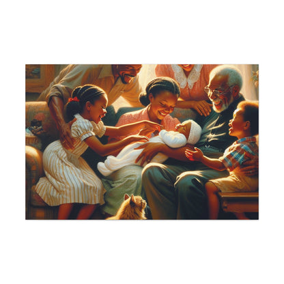 "Joyful Moments: A Family's Love" - Canvas - Authentic4Us