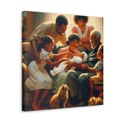 "Joyful Moments: A Family's Love" - Canvas - Authentic4Us