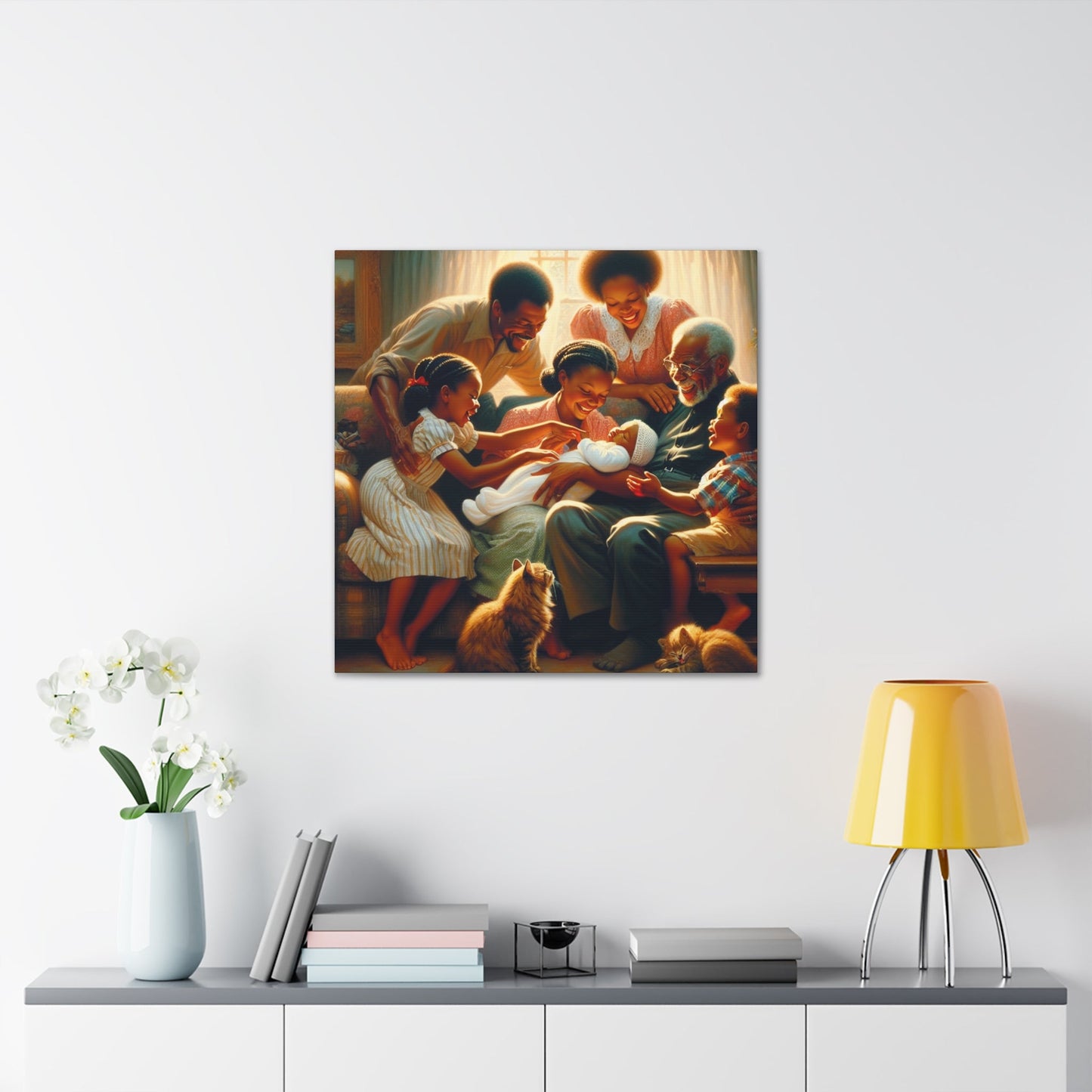 "Joyful Moments: A Family's Love" - Canvas - Authentic4Us