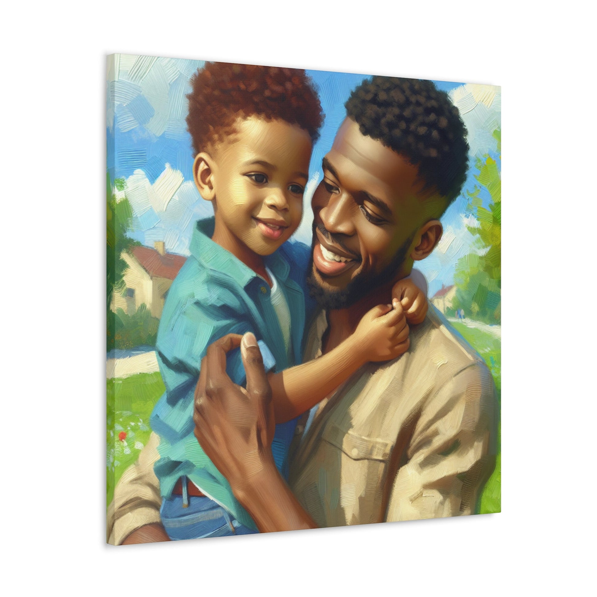 "Joyful Moments Shared: Parent and Child" - Canvas - Authentic4Us