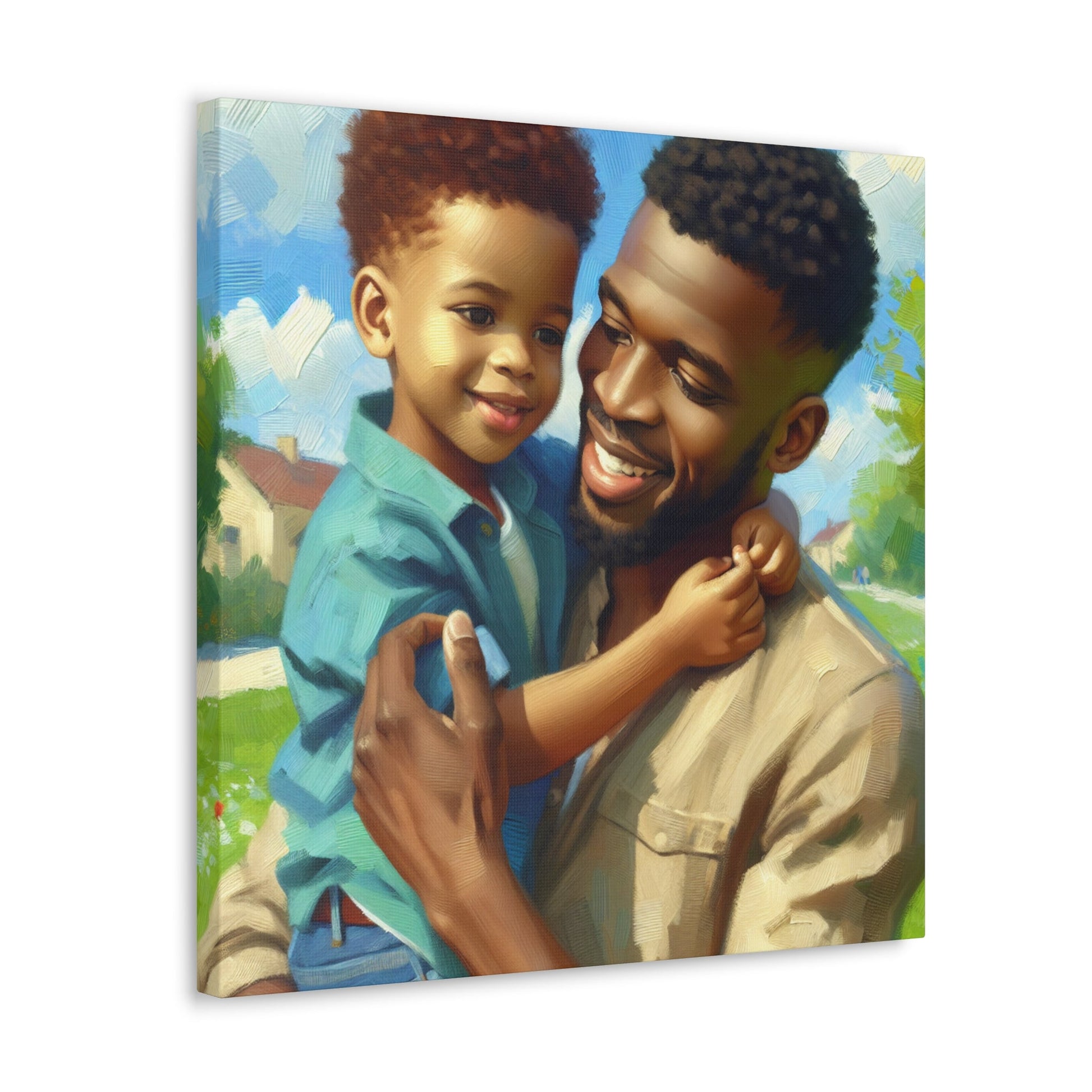 "Joyful Moments Shared: Parent and Child" - Canvas - Authentic4Us