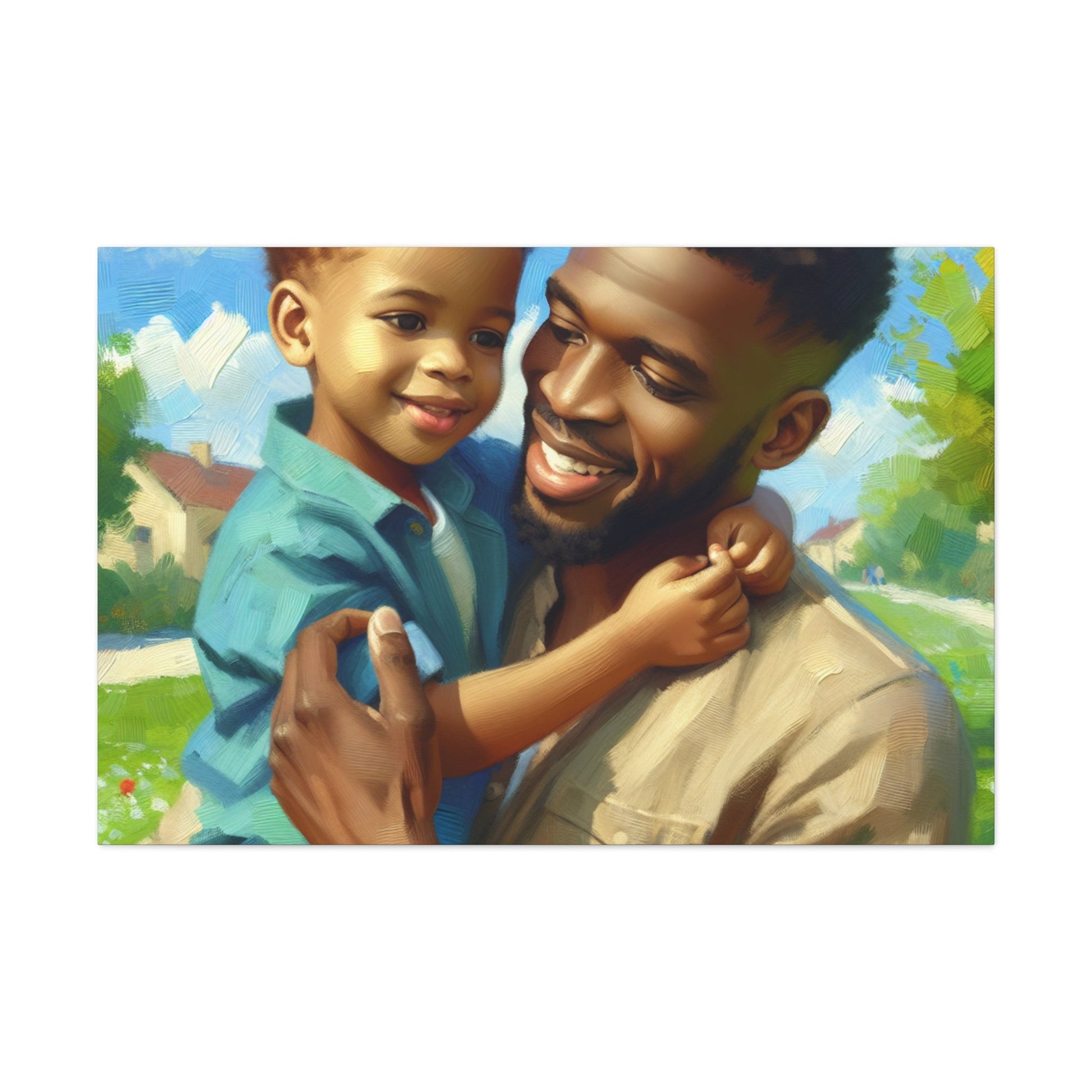 "Joyful Moments Shared: Parent and Child" - Canvas - Authentic4Us