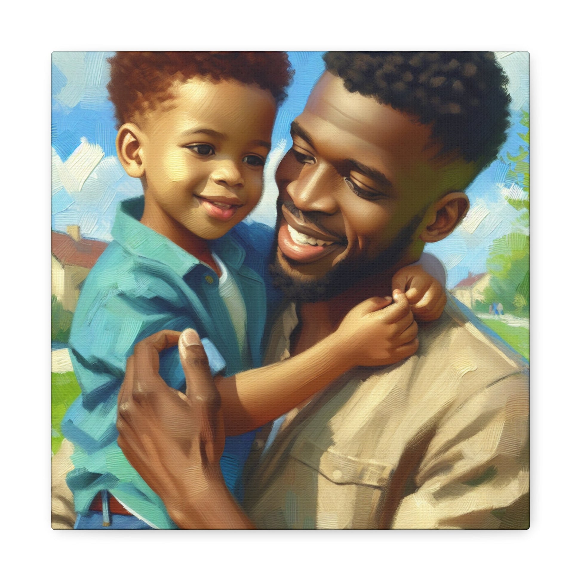 "Joyful Moments Shared: Parent and Child" - Canvas - Authentic4Us