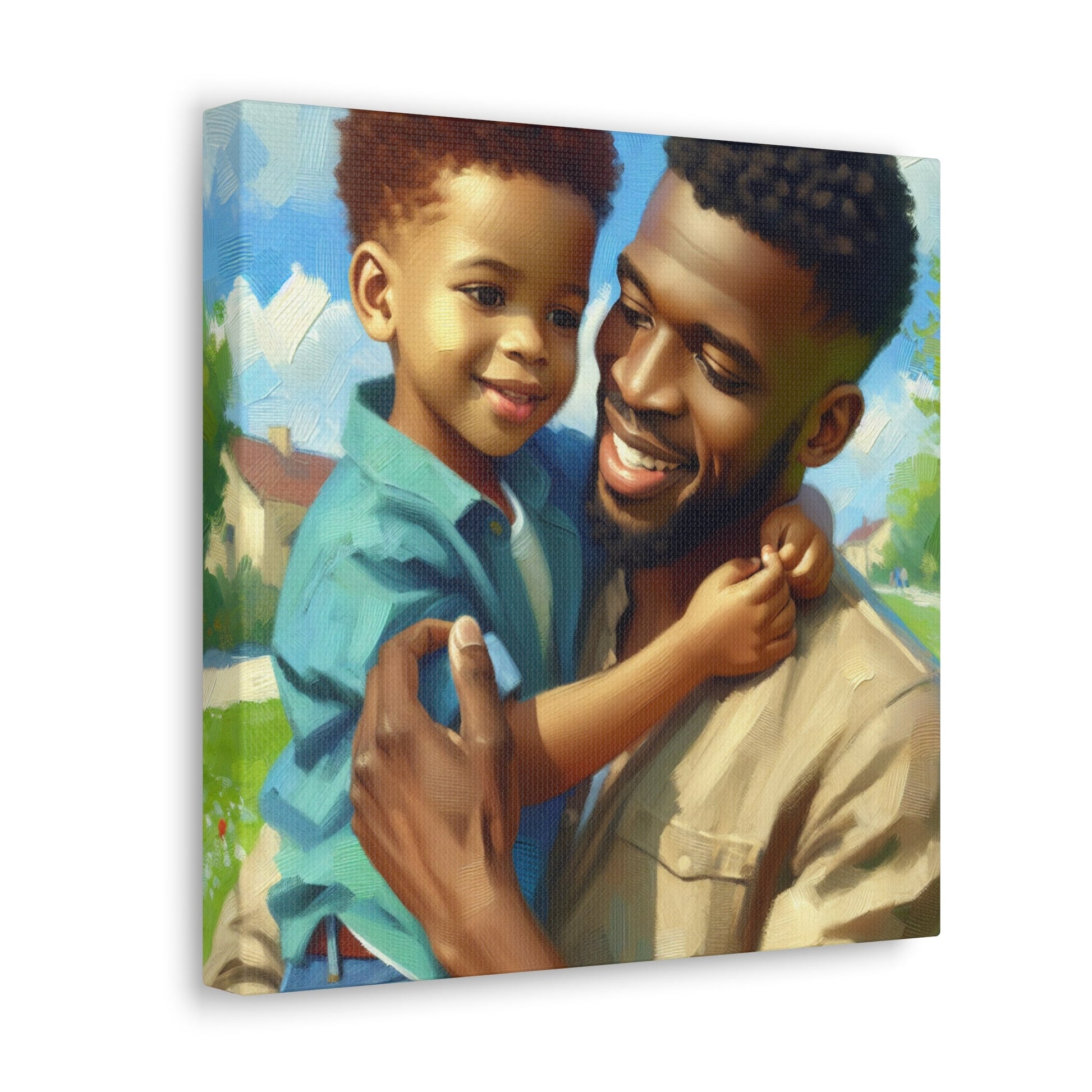 "Joyful Moments Shared: Parent and Child" - Canvas - Authentic4Us