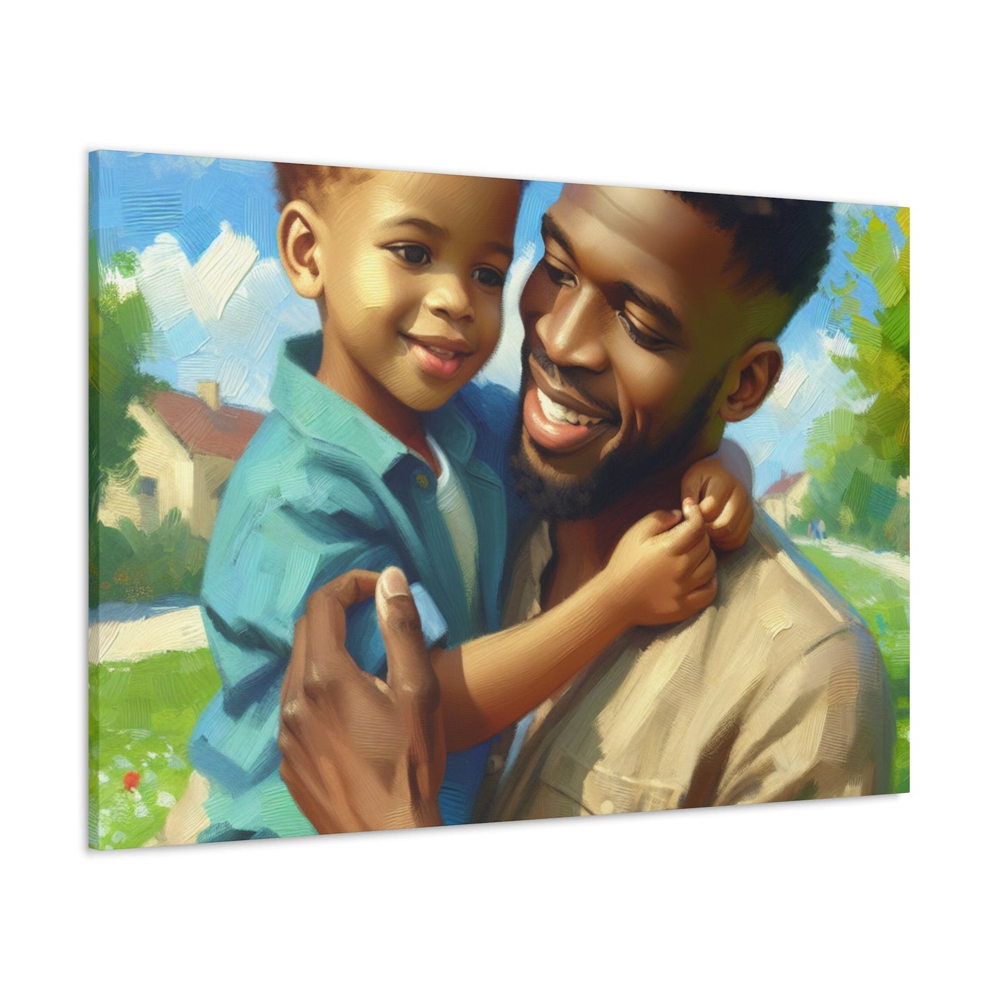 "Joyful Moments Shared: Parent and Child" - Canvas - Authentic4Us