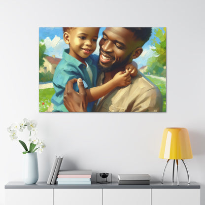 "Joyful Moments Shared: Parent and Child" - Canvas - Authentic4Us