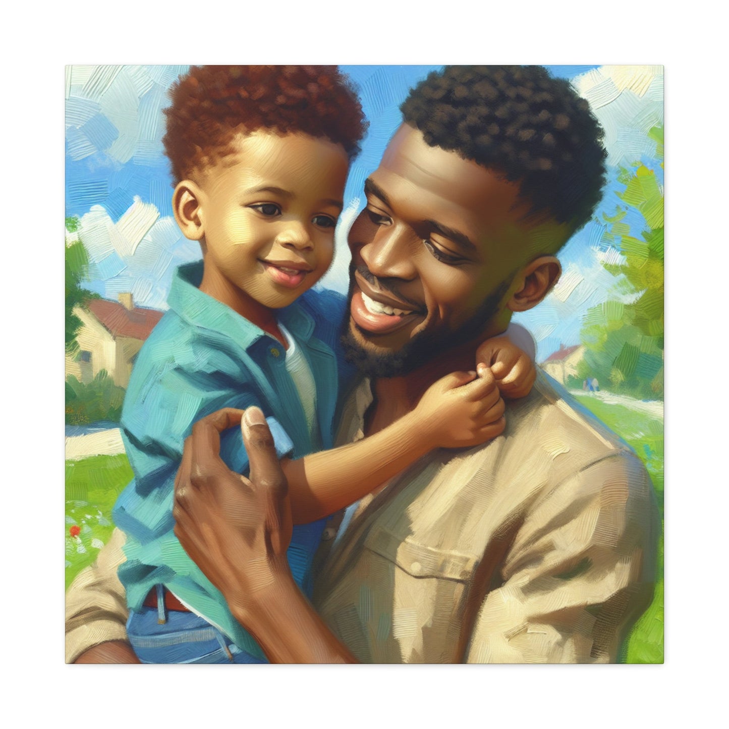 "Joyful Moments Shared: Parent and Child" - Canvas - Authentic4Us