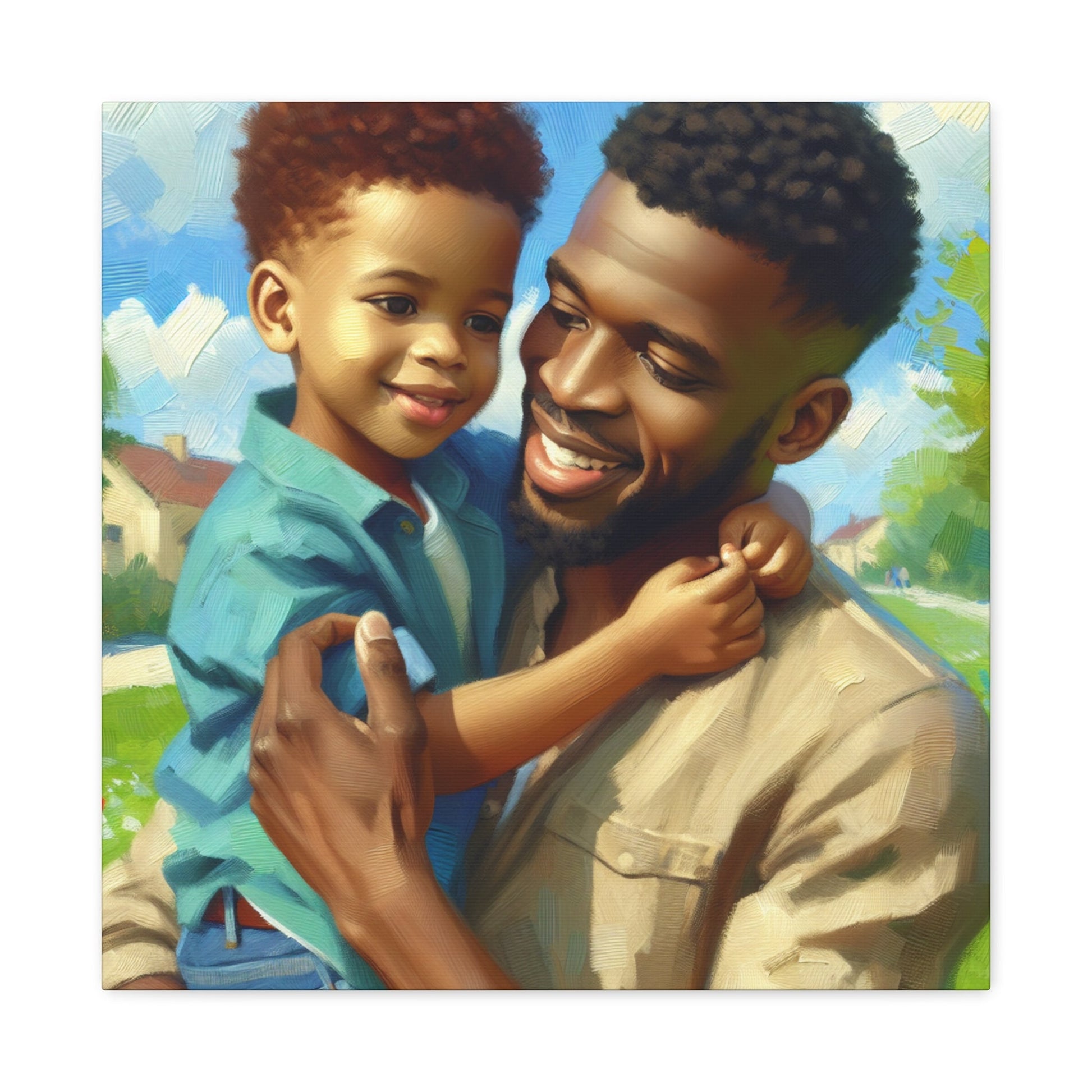 "Joyful Moments Shared: Parent and Child" - Canvas - Authentic4Us