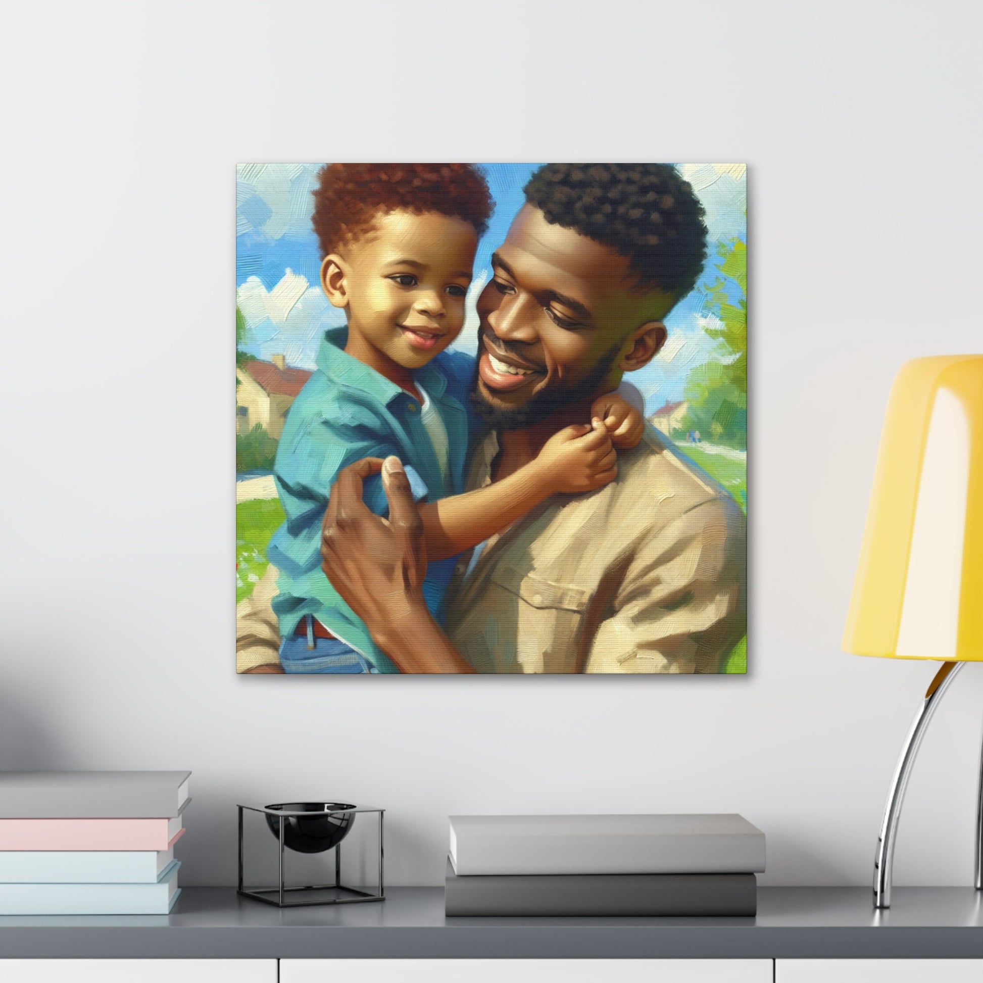 "Joyful Moments Shared: Parent and Child" - Canvas - Authentic4Us