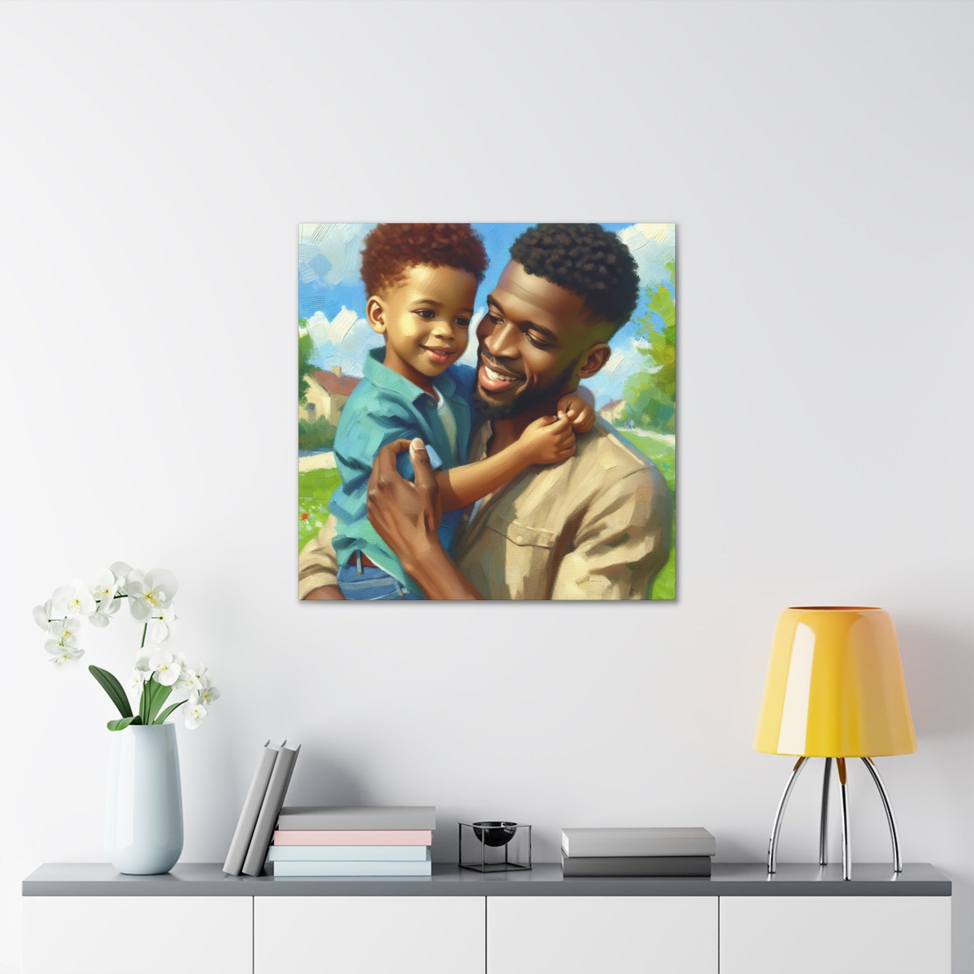 "Joyful Moments Shared: Parent and Child" - Canvas - Authentic4Us