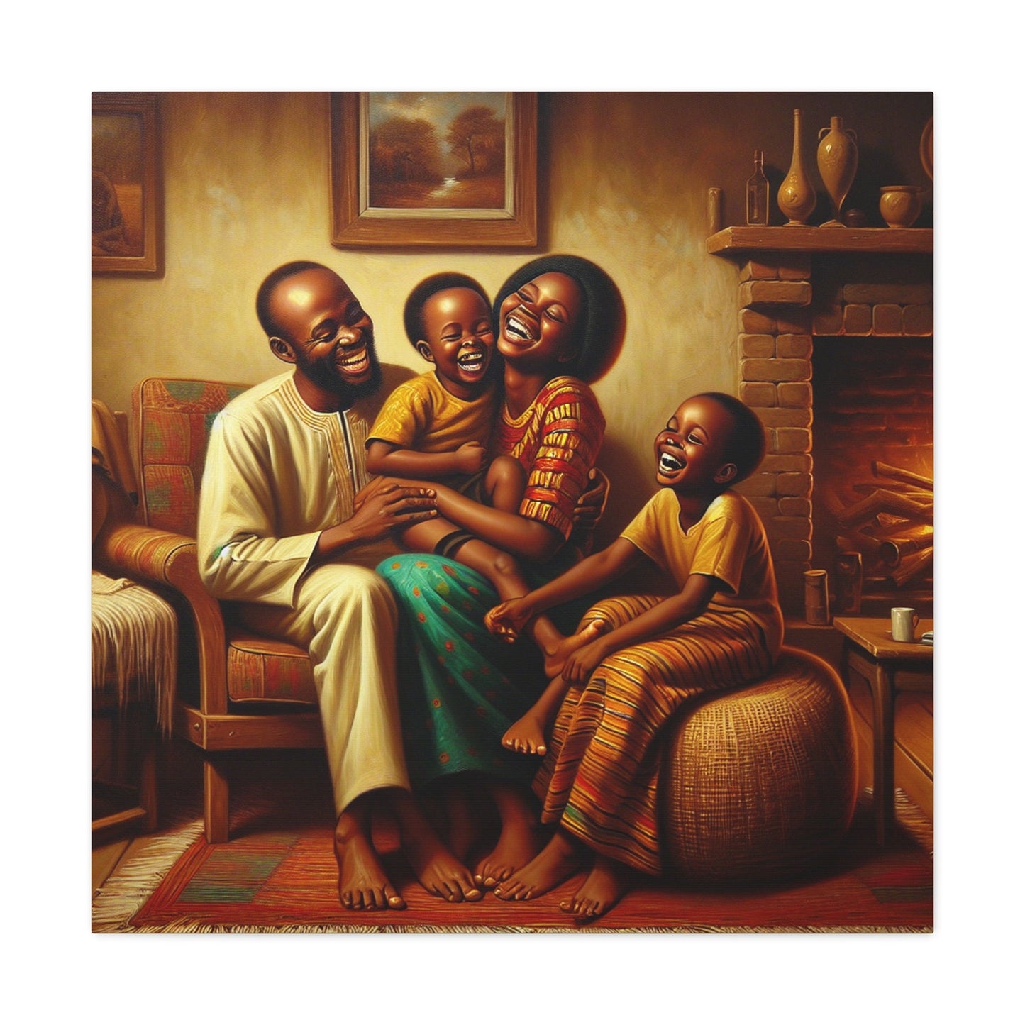 "Laughter's Embrace" - Canvas - Authentic4Us