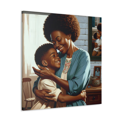 "Love's Embrace: Mother and Son" - Canvas - Authentic4Us