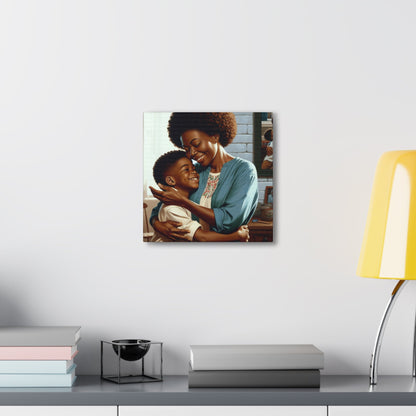 "Love's Embrace: Mother and Son" - Canvas - Authentic4Us