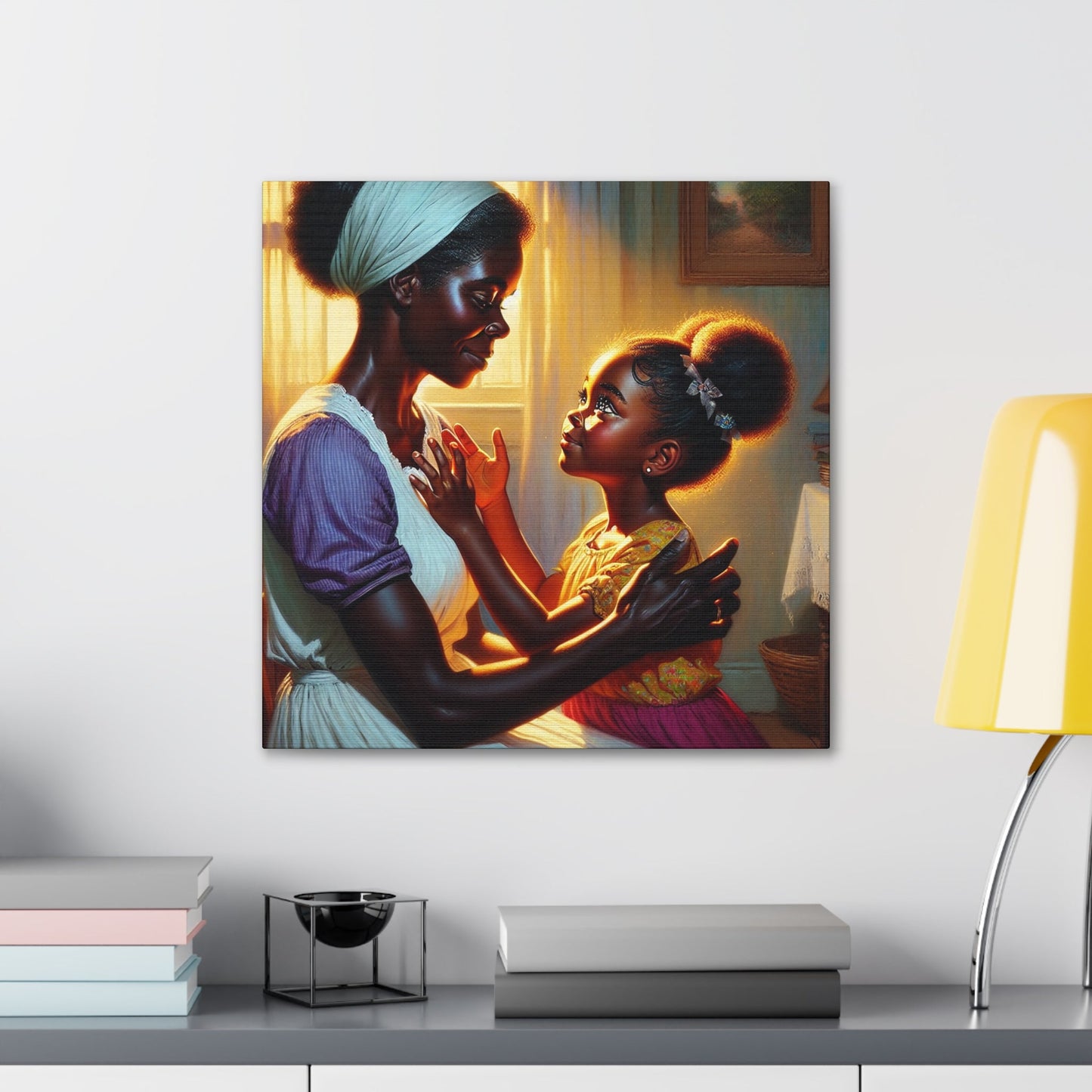 "Loving Embrace in Domestic Harmony" - Canvas - Authentic4Us