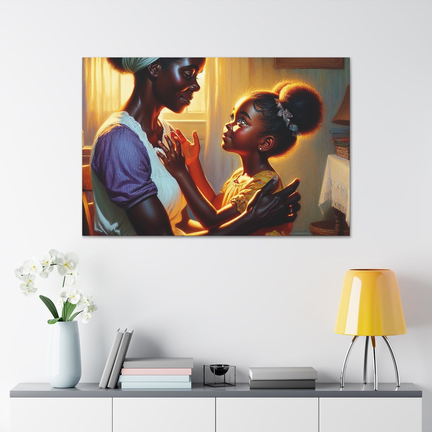 "Loving Embrace in Domestic Harmony" - Canvas - Authentic4Us