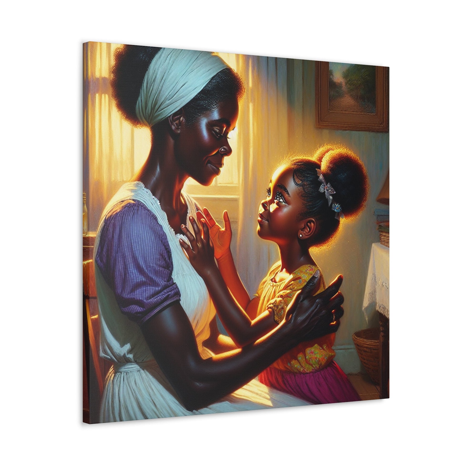 "Loving Embrace in Domestic Harmony" - Canvas - Authentic4Us