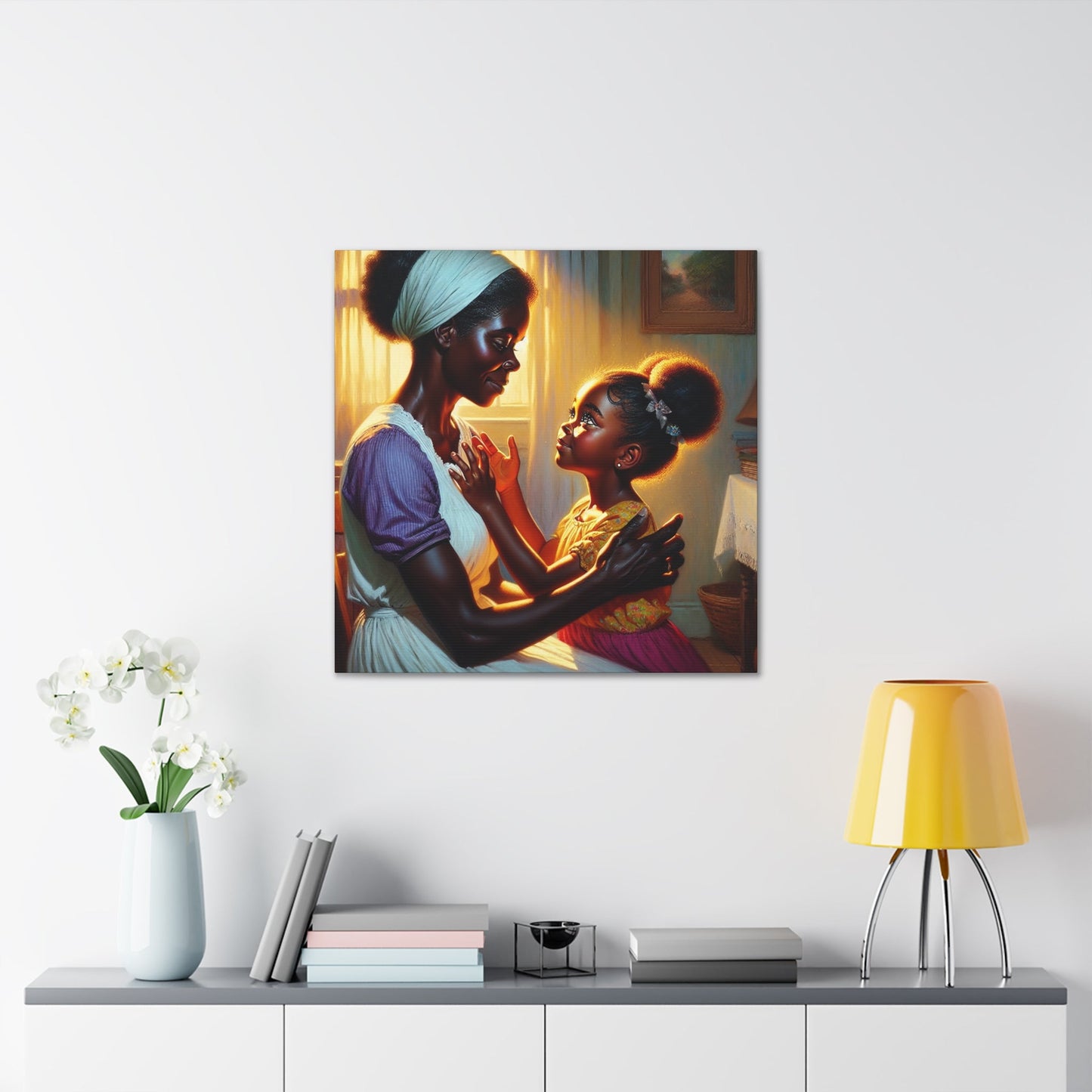 "Loving Embrace in Domestic Harmony" - Canvas - Authentic4Us