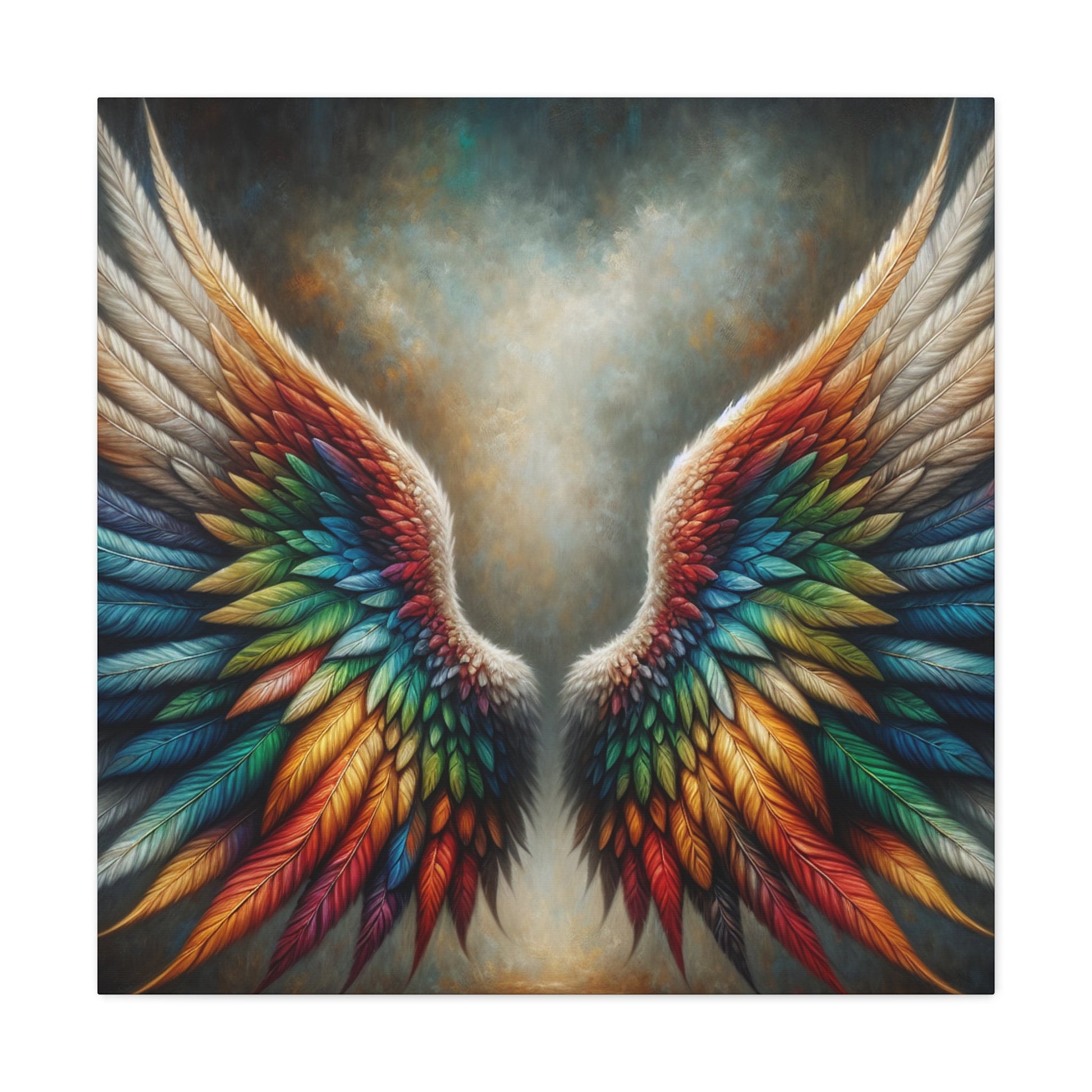 "Majestic Rainbow Wings" - Canvas - Authentic4Us