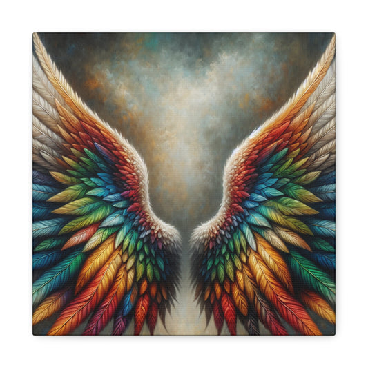 "Majestic Rainbow Wings" - Canvas - Authentic4Us