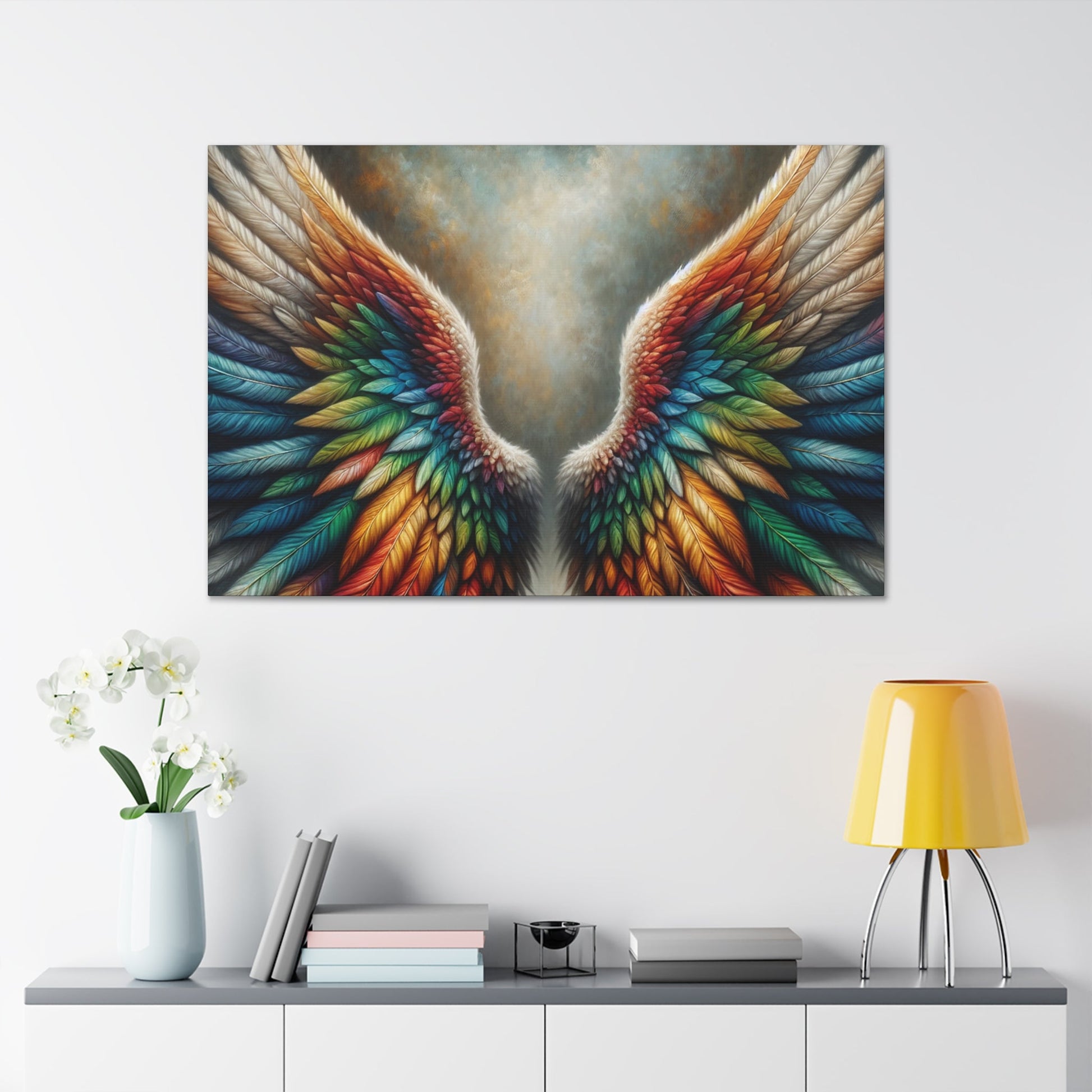 "Majestic Rainbow Wings" - Canvas - Authentic4Us