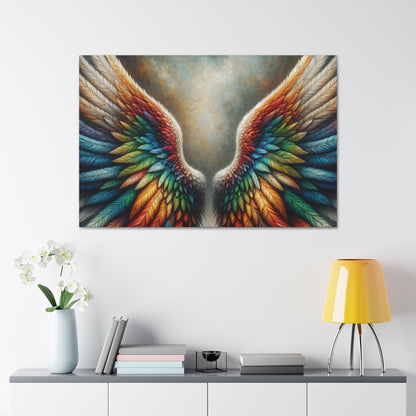 "Majestic Rainbow Wings" - Canvas - Authentic4Us