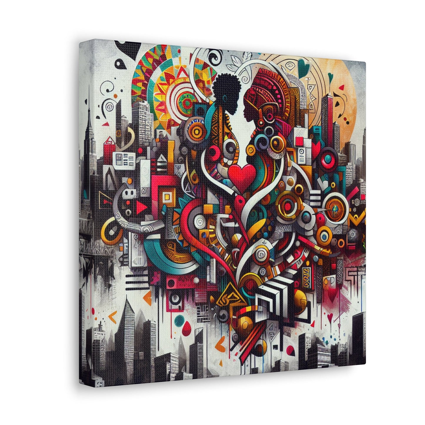 "Metropolis of Embrace" - Canvas - Authentic4Us