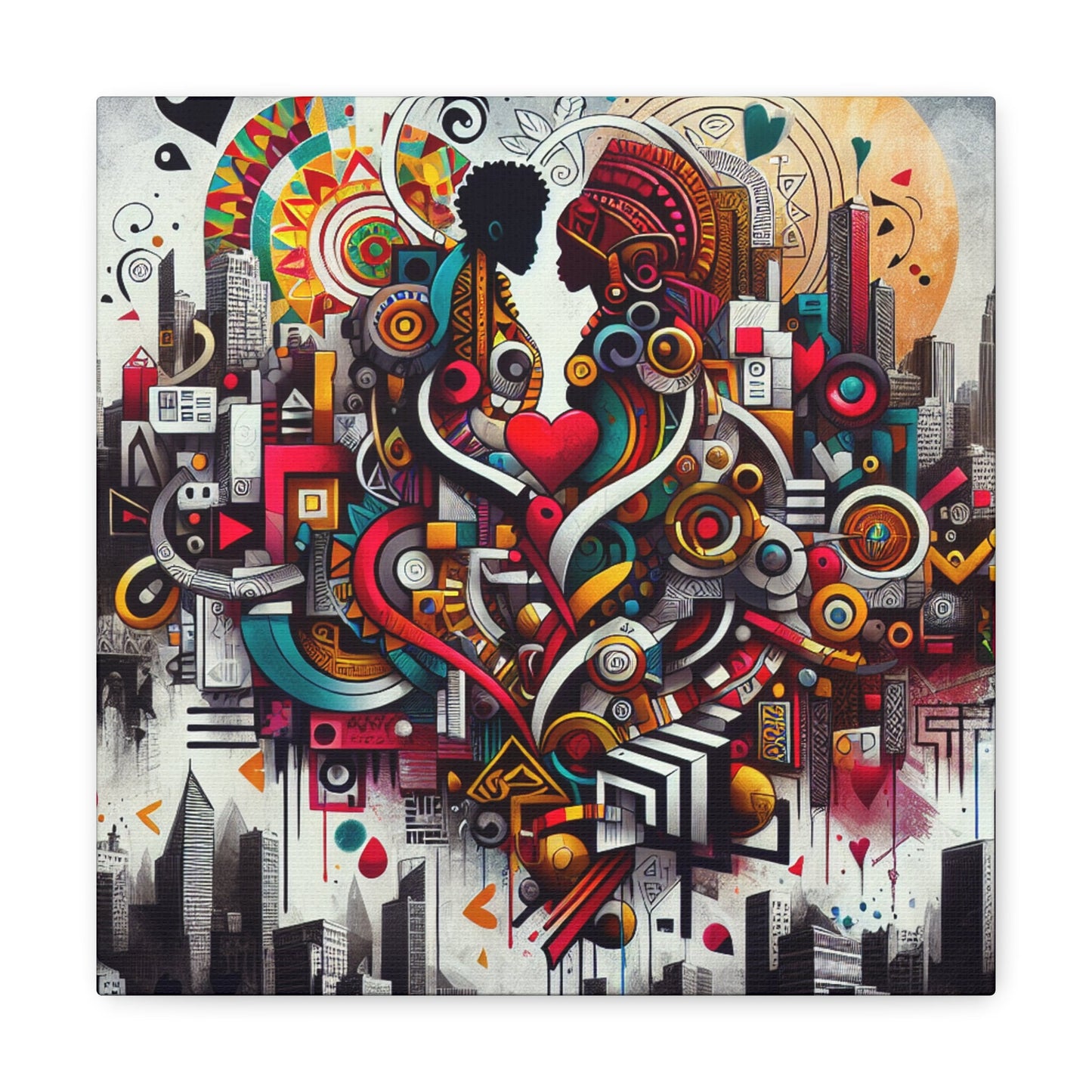 "Metropolis of Embrace" - Canvas - Authentic4Us