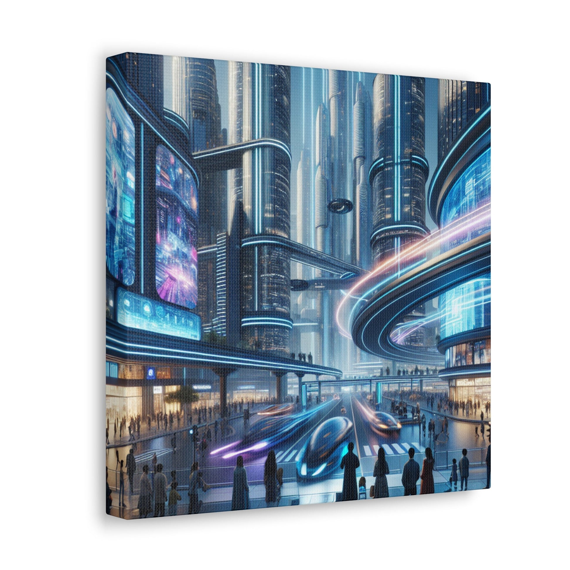 "Metropolis of Futuristic Cité" - Canvas - Authentic4Us