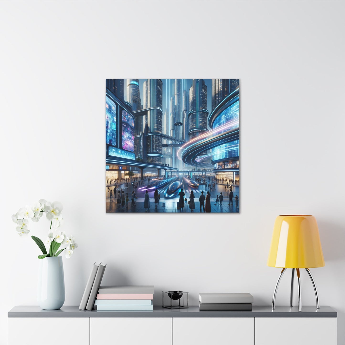 "Metropolis of Futuristic Cité" - Canvas - Authentic4Us