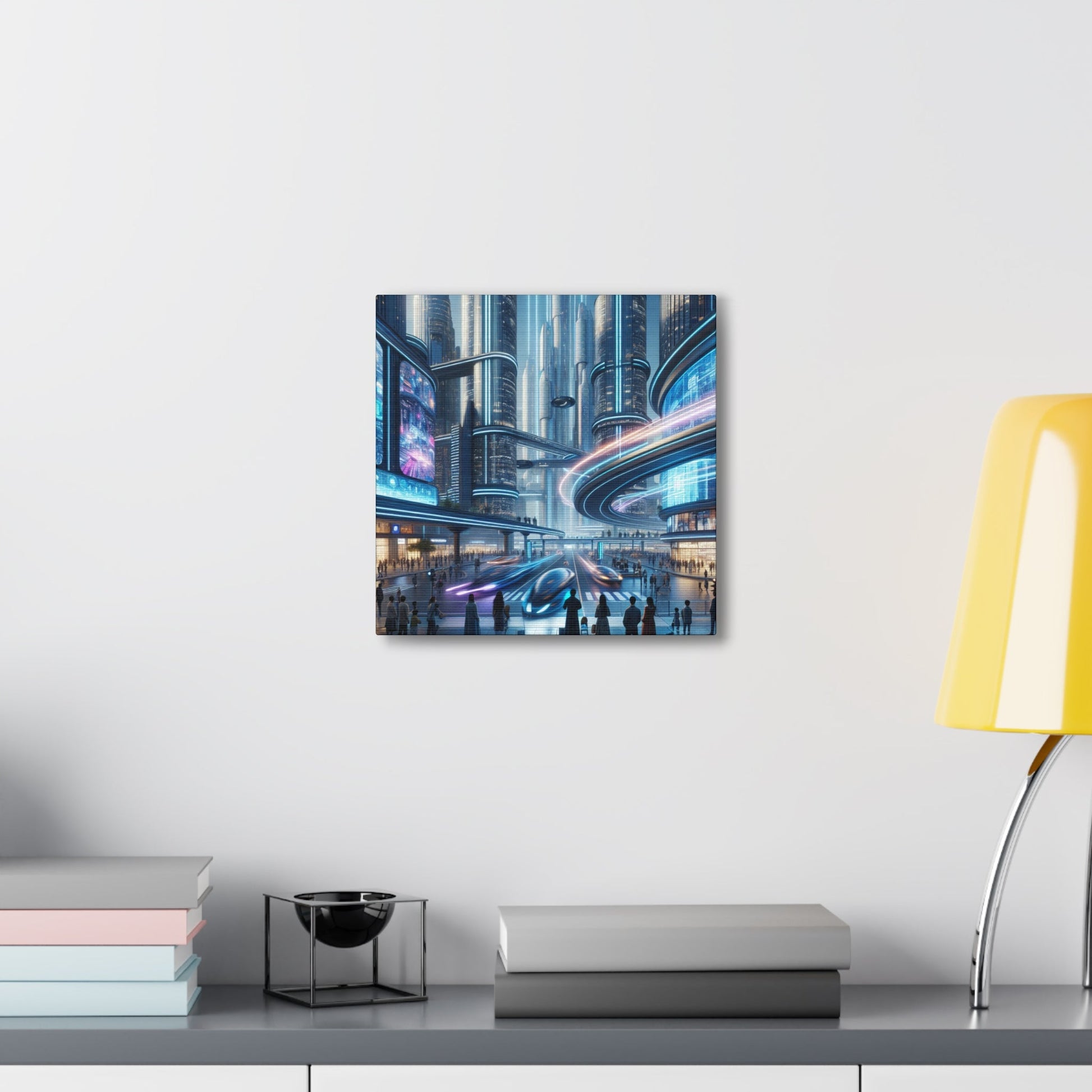 "Metropolis of Futuristic Cité" - Canvas - Authentic4Us