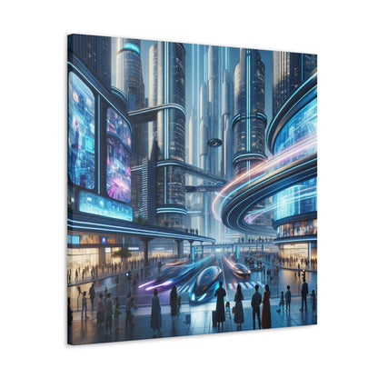 "Metropolis of Futuristic Cité" - Canvas - Authentic4Us