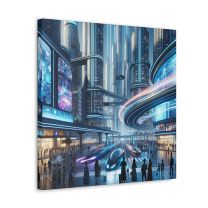 "Metropolis of Futuristic Cité" - Canvas - Authentic4Us