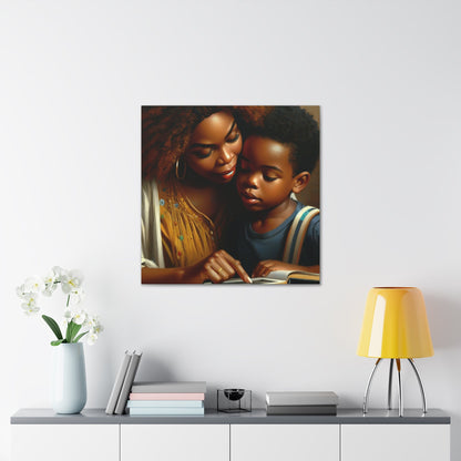 "Mother and Child's Serene Moment" - Canvas - Authentic4Us