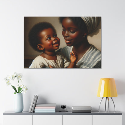 "Motherly Love: A Joyful Connection" - Canvas - Authentic4Us