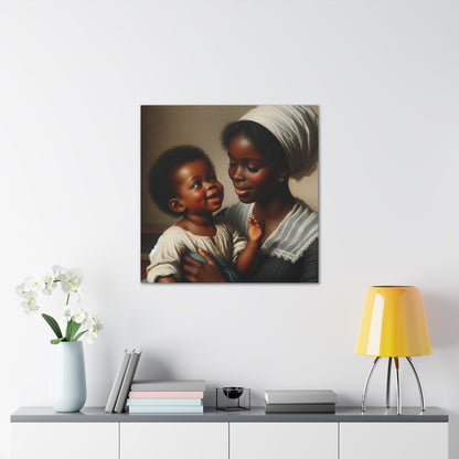 "Motherly Love: A Joyful Connection" - Canvas - Authentic4Us