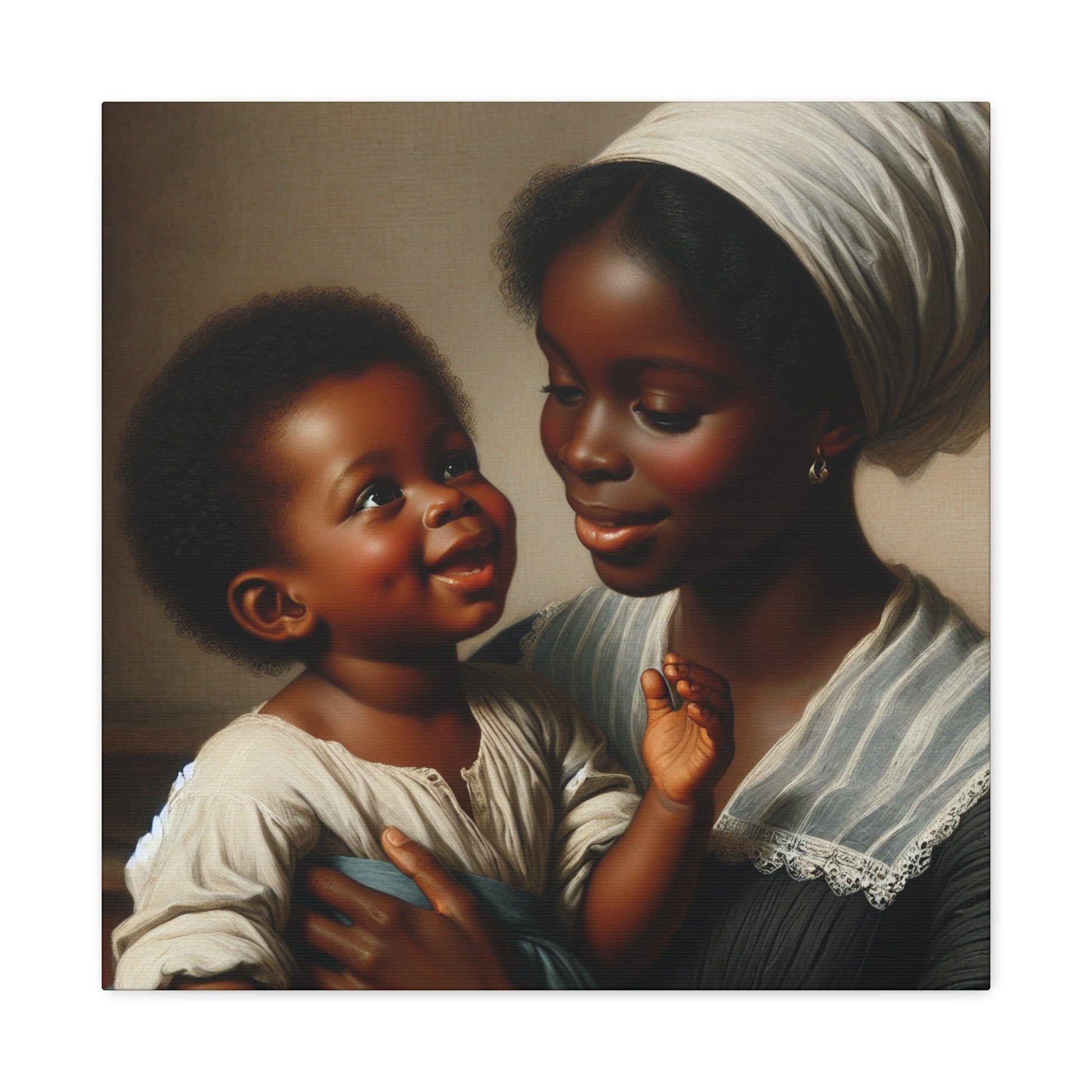 "Motherly Love: A Joyful Connection" - Canvas - Authentic4Us