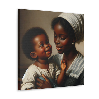 "Motherly Love: A Joyful Connection" - Canvas - Authentic4Us