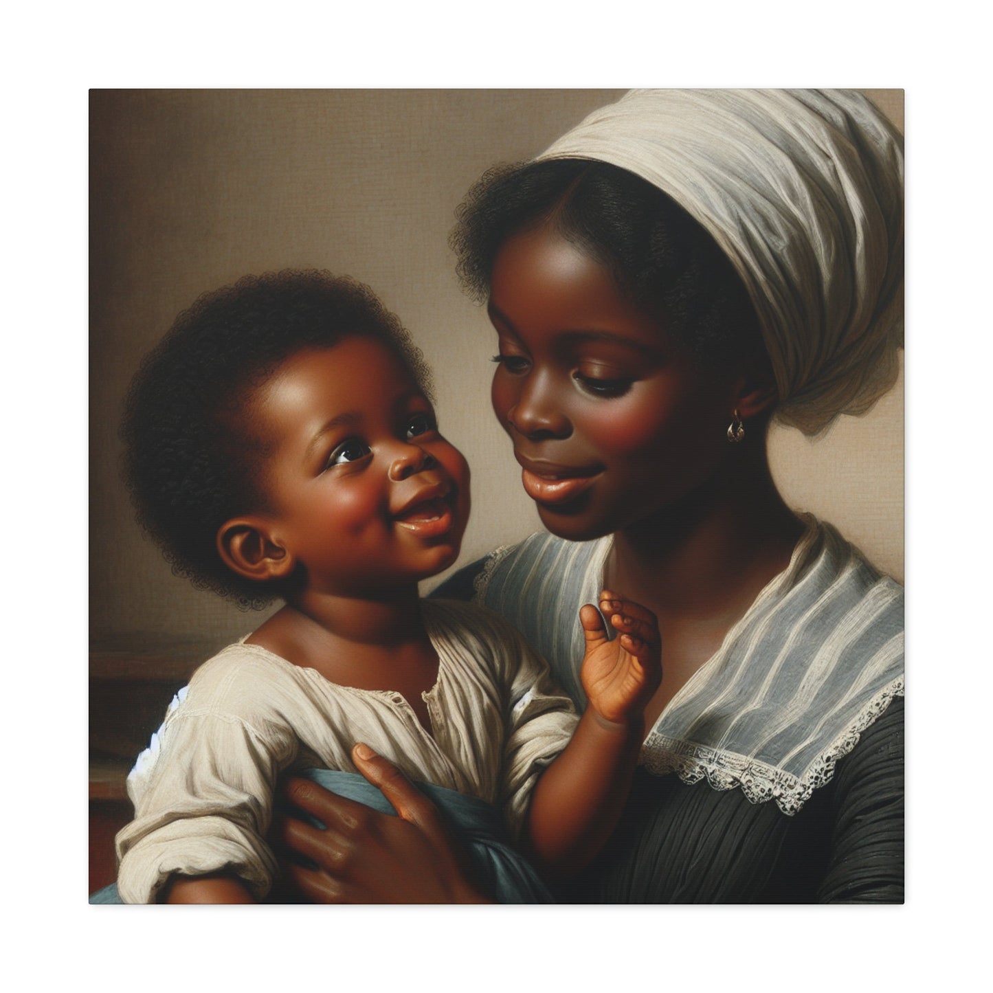 "Motherly Love: A Joyful Connection" - Canvas - Authentic4Us