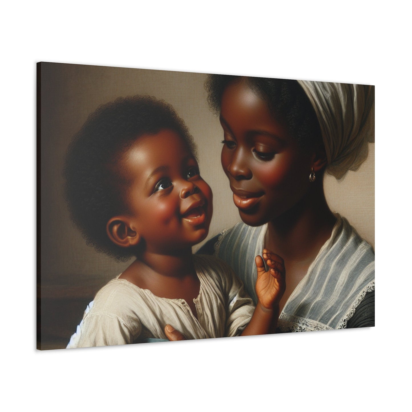 "Motherly Love: A Joyful Connection" - Canvas - Authentic4Us