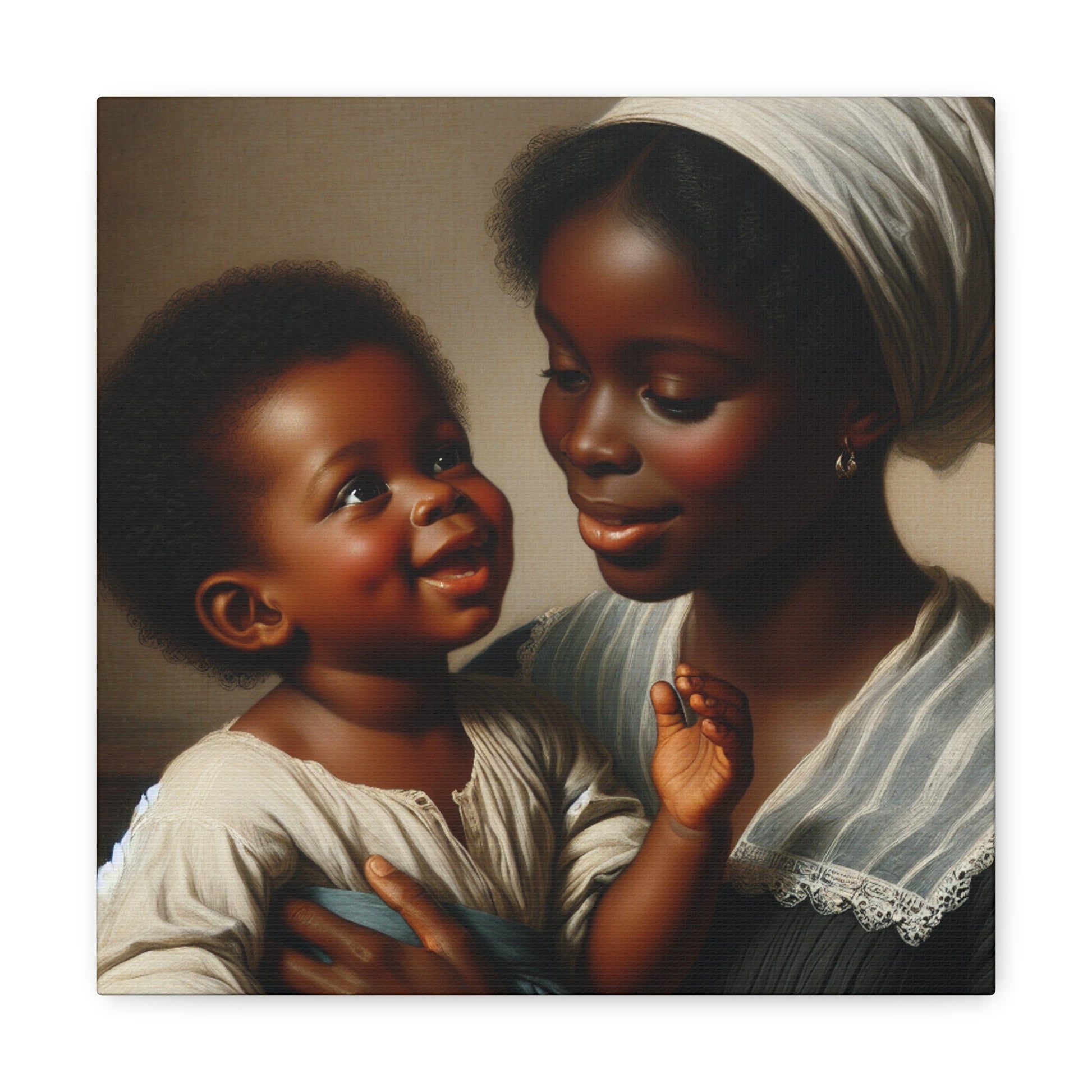 "Motherly Love: A Joyful Connection" - Canvas - Authentic4Us