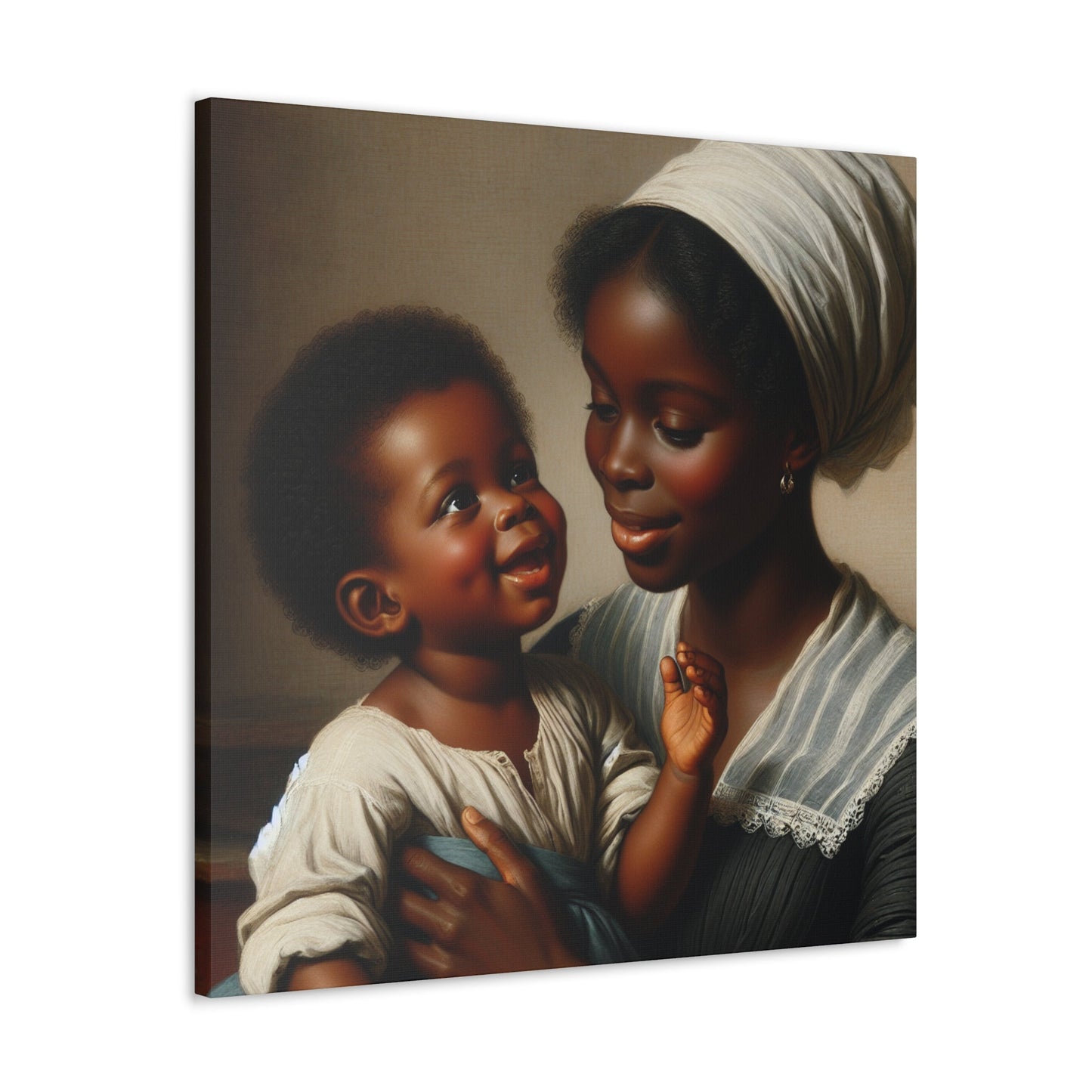 "Motherly Love: A Joyful Connection" - Canvas - Authentic4Us