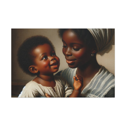 "Motherly Love: A Joyful Connection" - Canvas - Authentic4Us